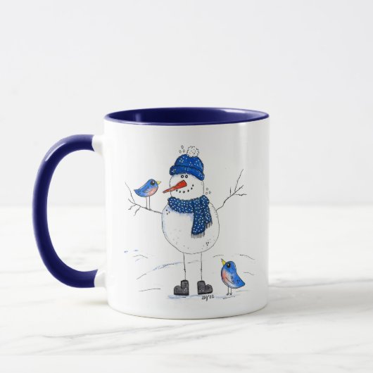Whimsical Long-Legged Snowman Mok (Links)