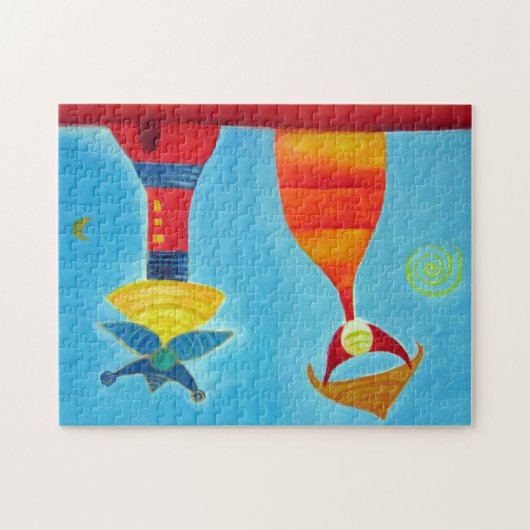 Whimsical Love 11x14 Fotopuzzel met geschenkdoos Legpuzzel (Horizontaal)