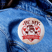 Whimsical Love: Be My Valentine Button
