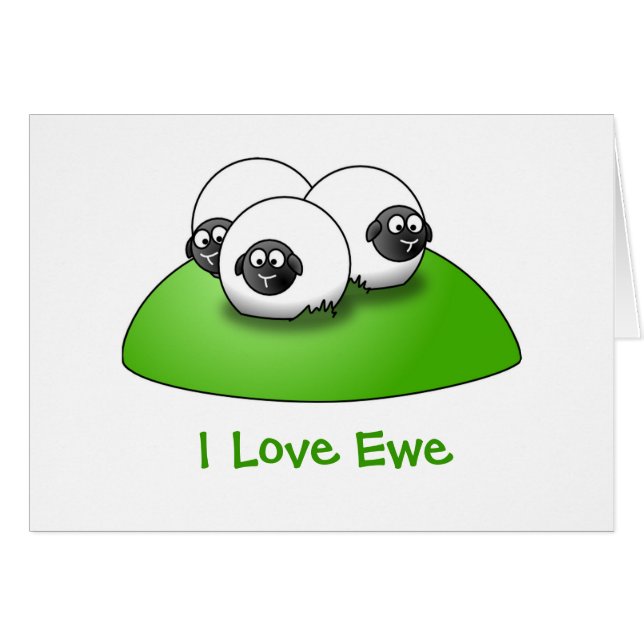 Whimsical Love Card (Voorkant Horizontaal)