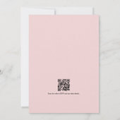 Whimsical Love Fancy Pastel Floral Wedding QR Code Kaart (Achterkant)