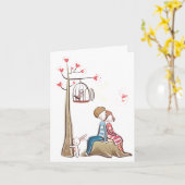 Whimsical Love Notecard Kaart (Gele Bloem)