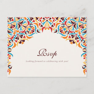 Whimsical Luxe Ivoor Bloemen Stijl Border Wedding Briefkaart