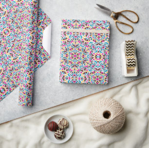 Whimsical Luxe Ivoor Bloemen Stijl Border Wedding Cadeaupapier