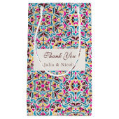 Whimsical Luxe Ivoor Bloemen Stijl Border Wedding Klein Cadeauzakje (Voorkant)