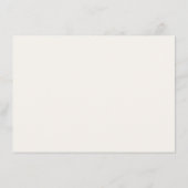 Whimsical Luxe Ivoor Bloemen Stijl Border Wedding Menu (Achterkant)