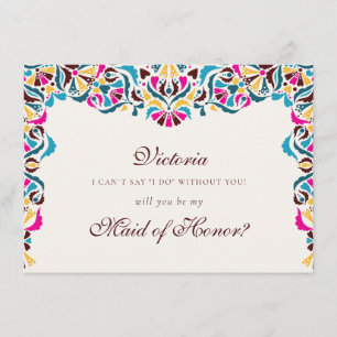 Whimsical Luxe Ivoor Bloemen Stijl Border Wedding Menu