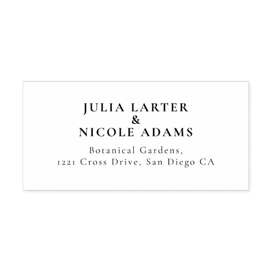 Whimsical Luxe Ivoor Bloemen Stijl Border Wedding Zelfinktende Stempel (Design)