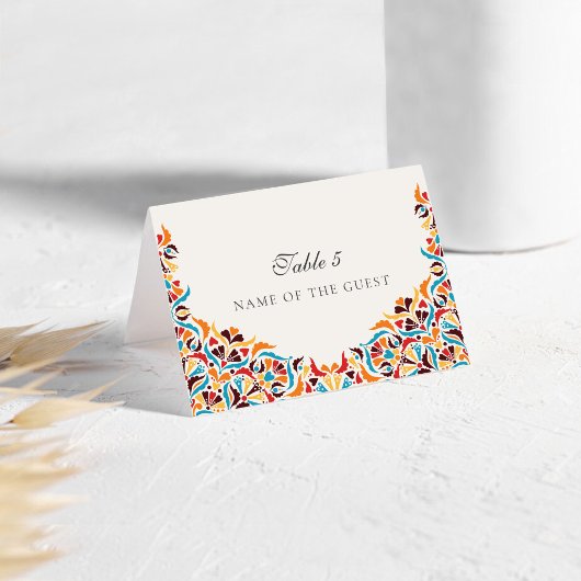 Whimsical Luxury Ivory Floral Style Border Wedding Kaart