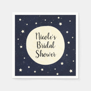 Whimsical Maan & Sterren Hemel Baby Shower Servetten