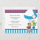 Whimsical MAD TEA PARTY CUPS Party Invitation (Dos)