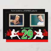 Whimsical Mafia Style 30e anniversaire Invitation  (Devant / Derrière)