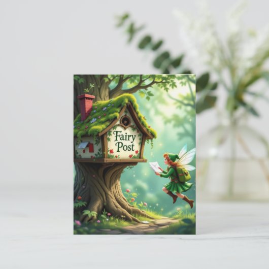Whimsical Magic Fairy Invitation de fête d'enfant  (Debout devant)
