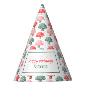 Whimsical Magic Schattige Kleurrijke Paddestoel Ve Feesthoedjes (Voorkant)