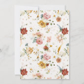 Whimsical Magical Floral Fairy 3rd Birthday Kaart (Achterkant)