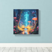 Whimsical Magical Forest Canvas Afdruk (Insitu (Houten vloer))