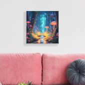 Whimsical Magical Forest Canvas Afdruk (Insitu (Woonkamer))