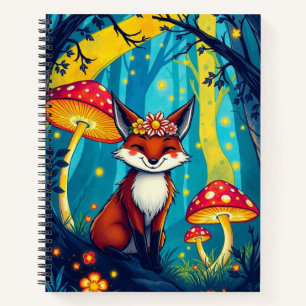 Whimsical Magical Forest Design / Schattigee vos Notitieboek