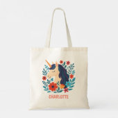 Whimsical Magical Unicorn gepersonaliseerd Tote Bag (Achterkant)