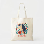 Whimsical Magical Unicorn gepersonaliseerd Tote Bag (Voorkant)