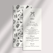 Whimsical, Main dessinée Mariage plat menu