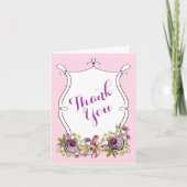 Whimsical Mariage Merci note | Florales (Devant)