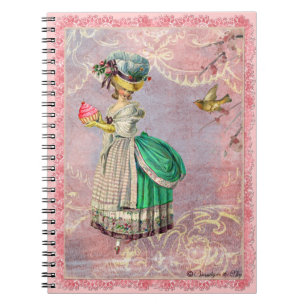 Whimsical Marie Antoinette & Cupcake Journaal Notitieboek