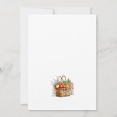 Whimsical Market Farmers Invitation à la douche nu (Dos)