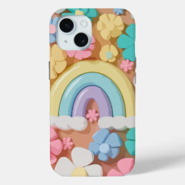 Whimsical Marshmallow Blooms - Levendige telefoonh