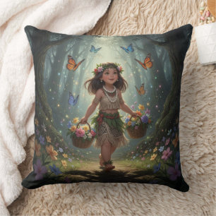 Whimsical Meisje Kussen