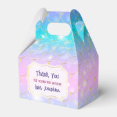 Whimsical Mermaid Birthday Party Bedankt Bedankdoosjes (Achterkant)