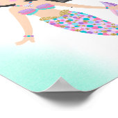 Whimsical Mermaid Children's Nursery Print (Hoek)