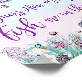 Whimsical Mermaid weet hoeveel vis er in Jar Game Poster (Hoek)