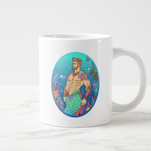 Whimsical Merman Abs Mok (Rechts)