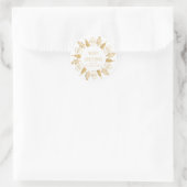 Whimsical Merry Christmas Custom Envelope Seal Ronde Sticker (Tas)