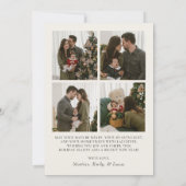 Whimsical Merry Christmas Family Photo Feestdagenkaart (Achterkant)