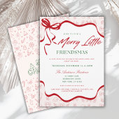 Whimsical Merry Little Friendsmas Christmas Party Kaart