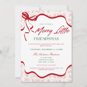Whimsical Merry Little Friendsmas Christmas Party Kaart (Voorkant)