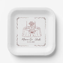Whimsical met de hand getekende geïllustreerde tro