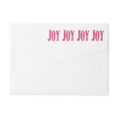 Whimsical-met-kerstcadeau Joy Custom (Achterkant)