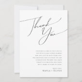 Whimsical Minimalist Script 5"x7" - Hartelijk dank (Voorkant)