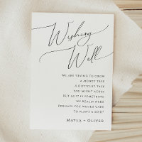 Whimsical Minimalist Script Wedding Wishing Good