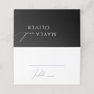 Whimsical Minimalistische Script Zwart Geplooid
