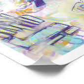 Whimsical Modern Print Original Art Poster (Coin)