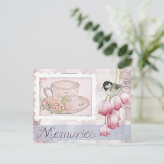 Whimsical Moederdag Scrapbook Journal Memories Briefkaart (Staand voorkant)