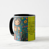 Whimsical Moederschap Mok met Inspirerend Quote (Voorkant links)