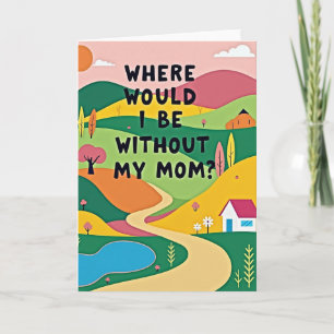 Whimsical Moms Dankkaart Kaart