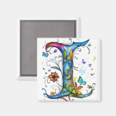 Whimsical Monogram I Magneet (Voorkant / Achterkant)