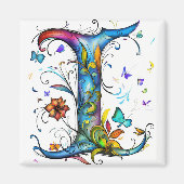 Whimsical Monogram I Magneet (Voorkant)