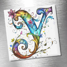 Whimsical Monogram Y